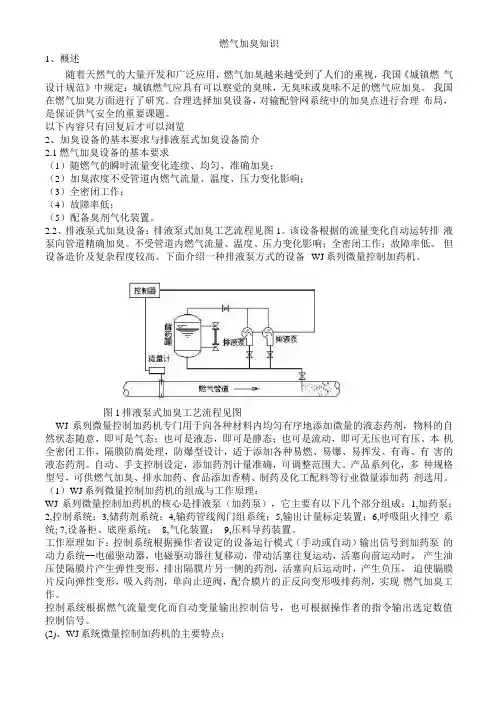 燃气加臭知识