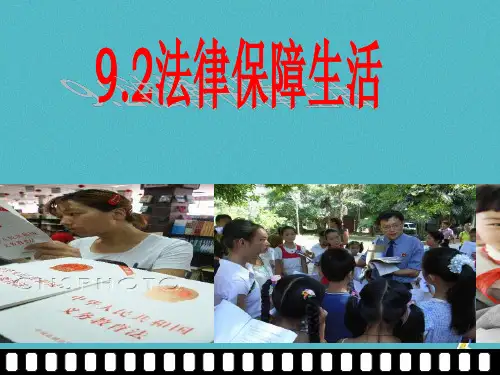 部编版法律保障生活PPT课件完美1