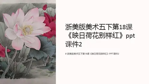 浙美版美术五下第18课《映日荷花别样红》课件2