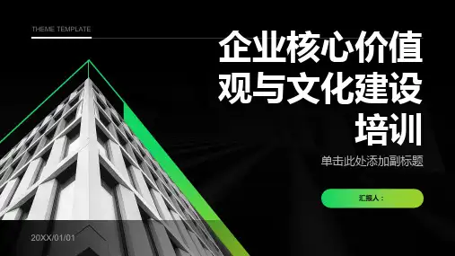 企业核心价值观与文化建设培训