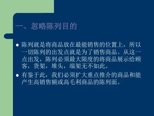 药店陈列培训