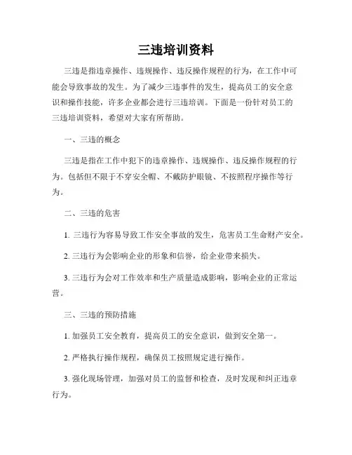 三违培训资料