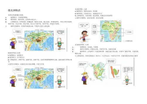 初中地理七年级七大洲的特点