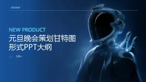 举办元旦晚会策划甘特图形式ppt