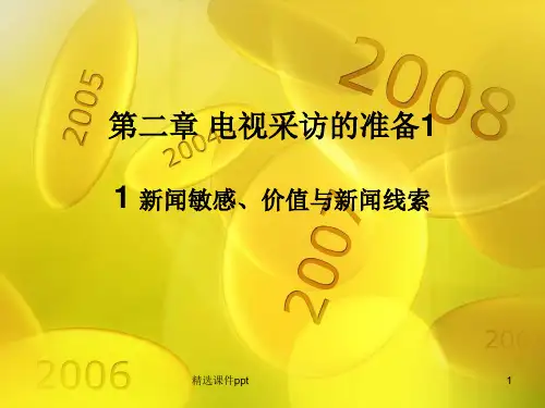 电视采访的准备ppt课件