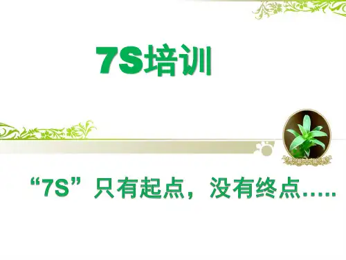 精选7S培训教材PPT73页hyg