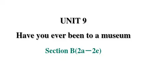 Unit9SectionB2a-2e课件人教版八年级英语下册