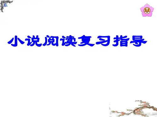 高中语文小说阅读复习指导原版