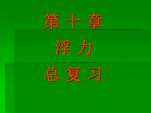 第十章 浮力复习课件  (共34张PPT)