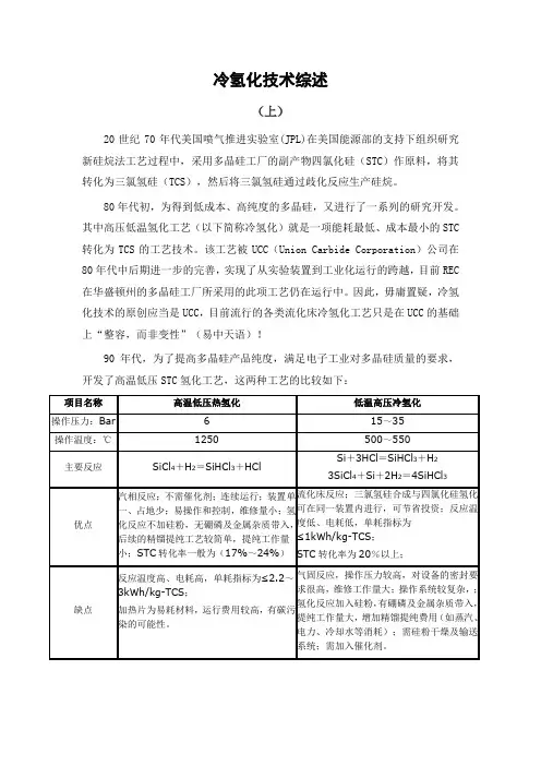 冷氢化技术