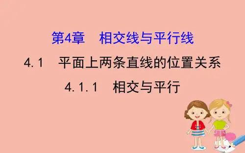 七年级数学下册.1相交与平行课件(新版)湘教版