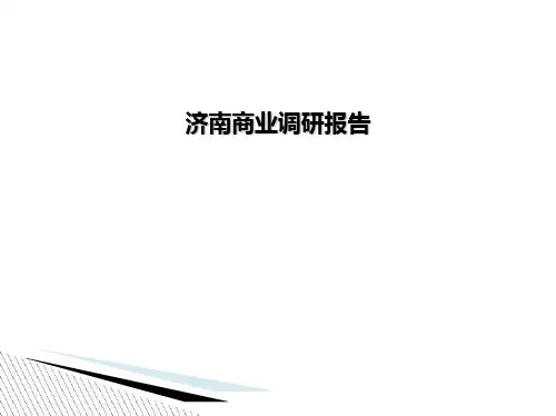 济南商业调研报告
