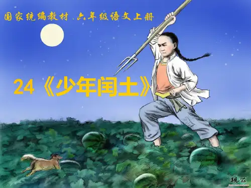 少年闰土第二课时-PPT课件