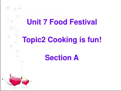 八年级仁爱英语unit7topic2sectionA课件