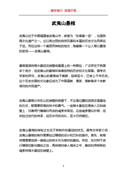 武夷山悬棺