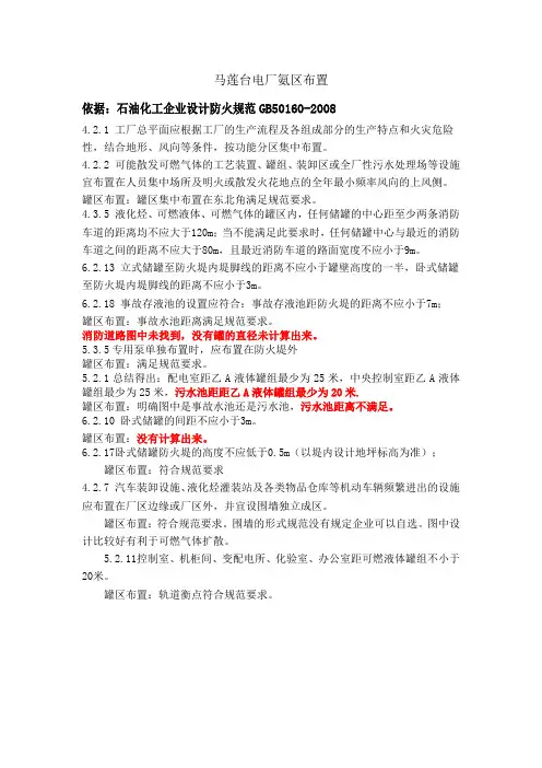 氨区布置