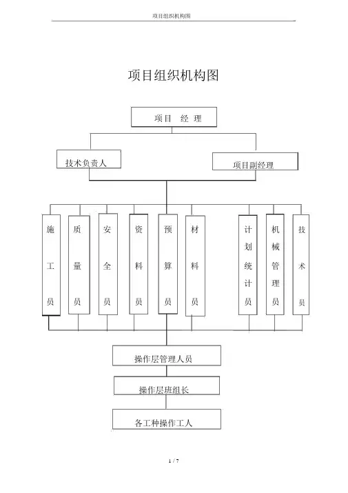 (完整word版)项目组织机构图
