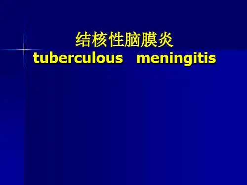 结核性脑膜炎 (-精品医学课件)