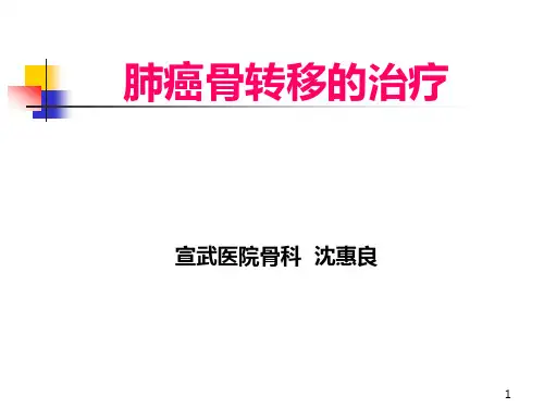 肺癌骨转移治疗PPT课件