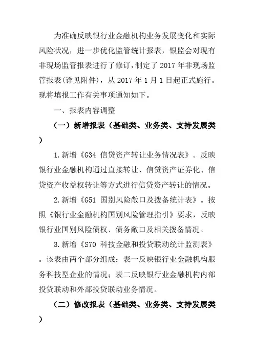 1104非现场监管报表制度发文公文正文