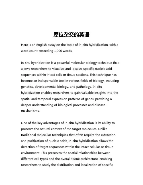 原位杂交的英语