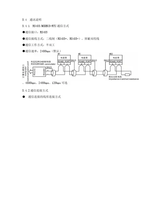 德力西单三相导轨MODBUS-RTU协议