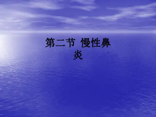 第二节  慢性鼻炎ppt课件