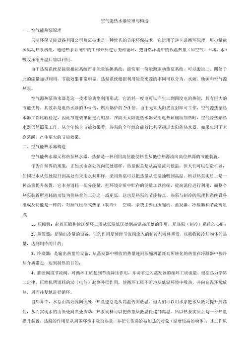 空气能热水器原理与构造