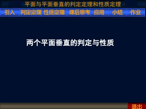 【高职数学课件】两平面垂直