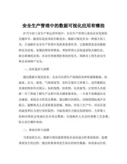 安全生产管理中的数据可视化应用有哪些