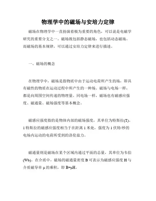 物理学中的磁场与安培力定律