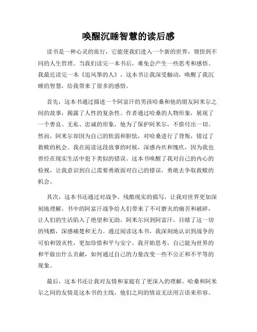 唤醒沉睡智慧的读后感