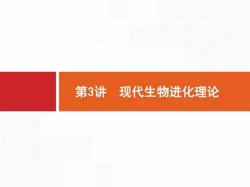 2019届一轮复习人教版现代生物进化理论课件(42张)