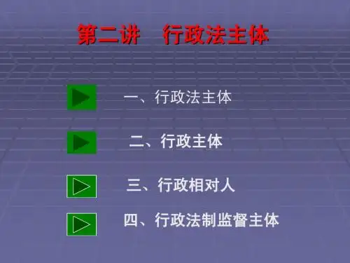 行政法主体