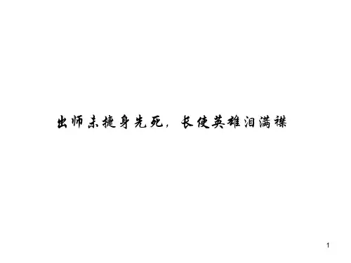 出师未捷身先死,