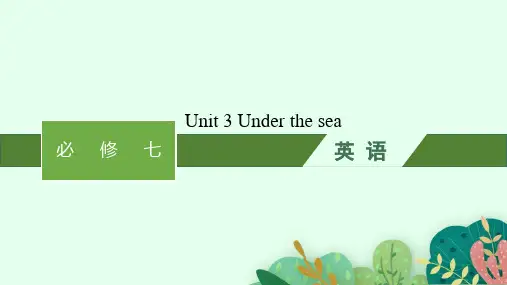 人教版高考英语一轮总复习 选修七 教材知识复习 Unit 3Under the sea