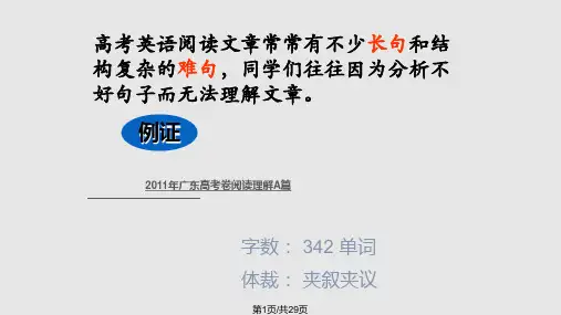 长难句分析法PPT课件