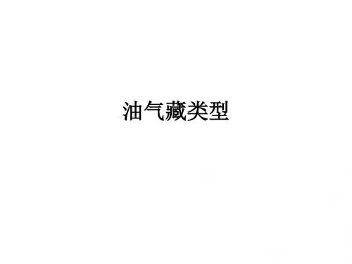 油气藏类型.