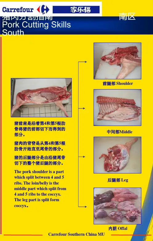 (全)猪肉分割指南南区PorkCuttingSkillsPPT资料