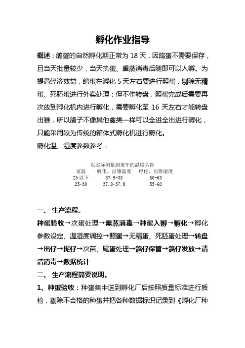 孵化流程