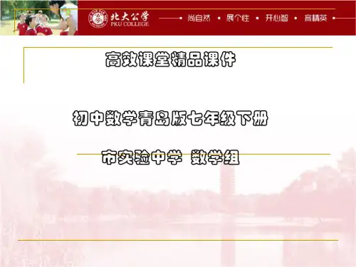 初中数学青岛版七年级下册高效课堂资料课件8.1角的表示