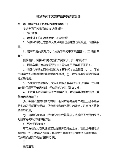 喷涂车间工艺流程改进的方案设计