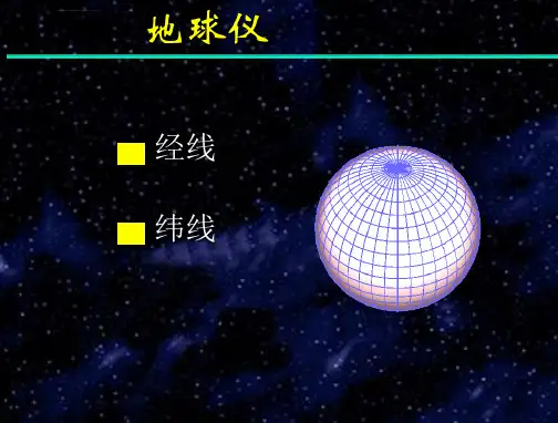 地球地球仪经纬网ppt课件