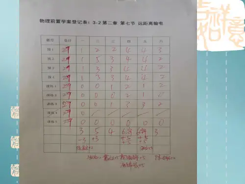 粤教版高中物理选修3-2第二章 第07节 远距离输电