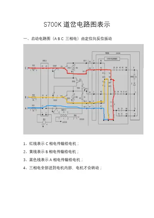 S700K道岔启动电路与表示电路示图