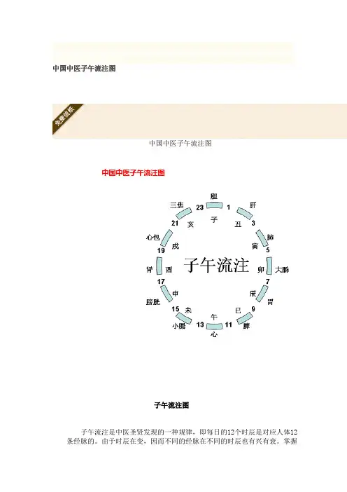 中国中医子午流注图