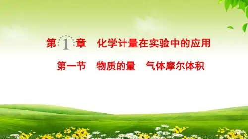2019年人教版化学高考一轮复习第1章 第1节 物质的量 气体摩尔体积