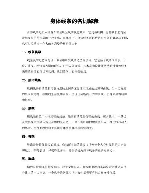 身体线条的名词解释