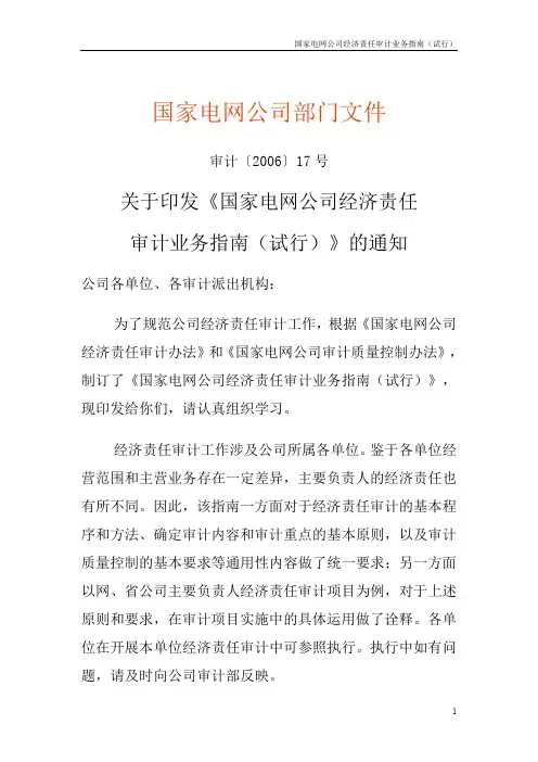 国家电网公司经济责任审计业务指南.doc