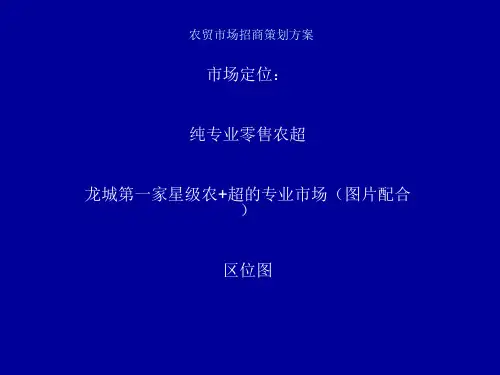 农贸市场招商策划方案.ppt